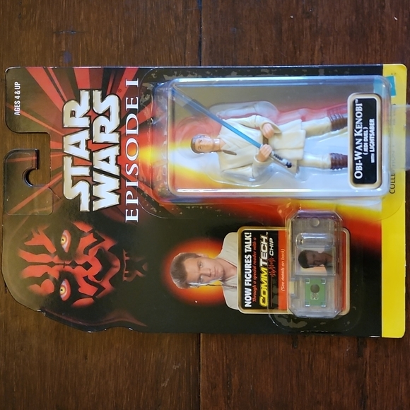 Star Wars Episode 1 Obi-Wan Kenobi with Lightsaber - Picture 1 of 2